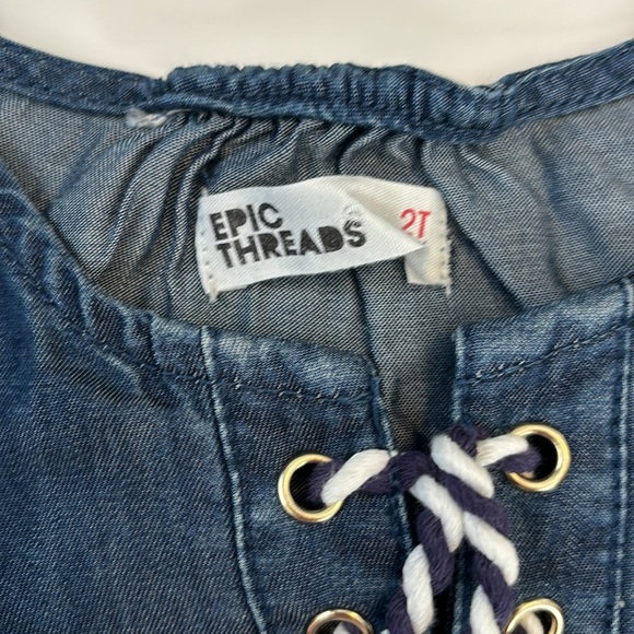 Epic Threads Chambray Dress Size: 2T - Picture 7 of 9